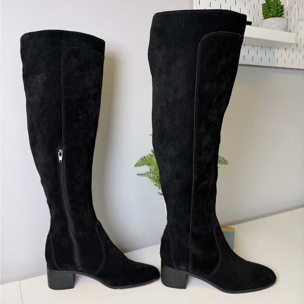 Corso Como Black Suede Over-the-Knee Boots SZ 7.5 - Picture 5 of 9